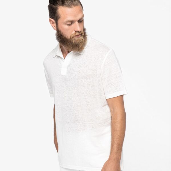 Native Spirit Linen Polo Shirt Thumbnail